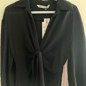 Zara Black Blouse